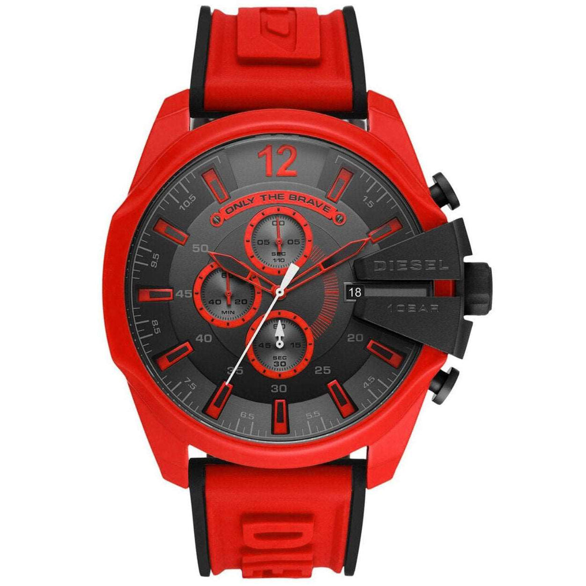 Diesel Dz4526 Men S Chronograph Mega Chief Red Watch